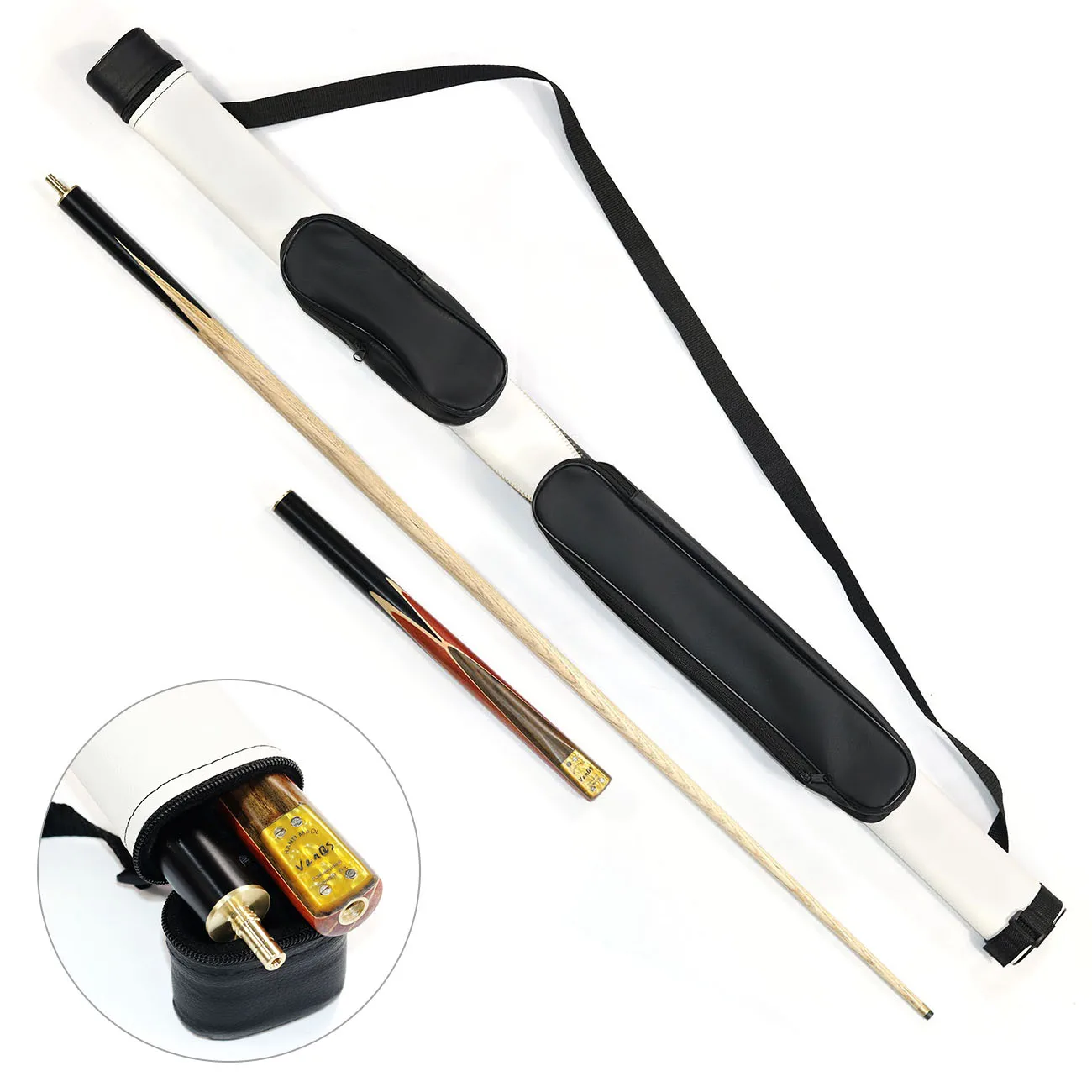 

Экономичный набор киев для снукера Премиум-качество 3/4-шт. Ясень 57 дюймов 9 мм Бильярдный кий и 2 отверстия Сумка с удлинителем