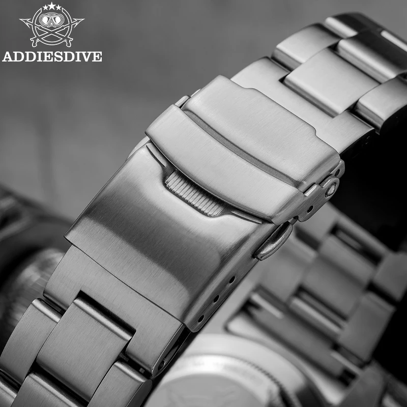 ADDIESDIVE Men Automatic Mechanical Wristwatches 8215 Movement Stainless Steel Watch 20ATM Waterproof Sapphire Luxurious Watches