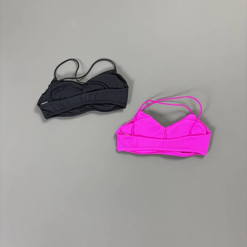 HISTELLO Seamless Yoga Bra Women Push Up Sports Bras Cross Back Open Back Sports Top Quick Dry Sexy Workout Running Crop Tops view 6