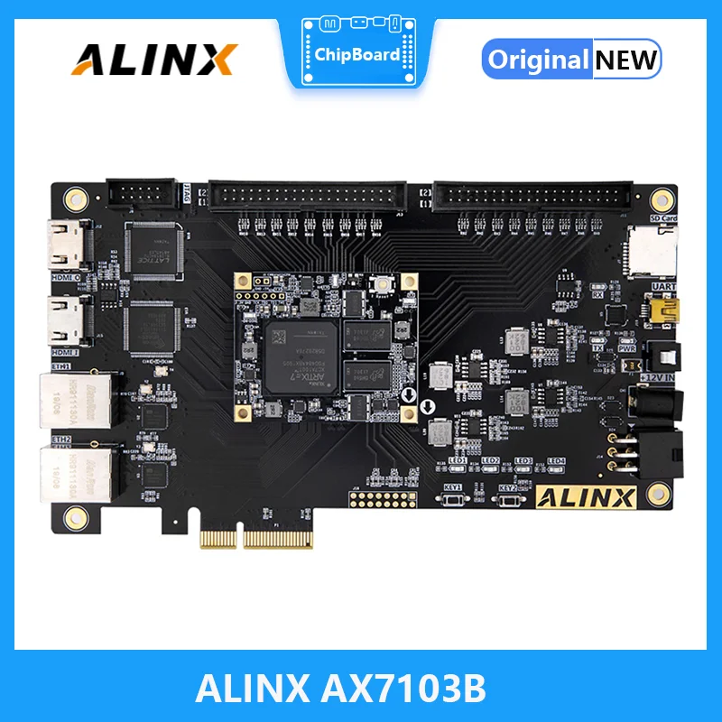 ALINX AX7103B: XILINX Artix-7 XC7A100T FPGA Development Board A7 SoMs PCIe Accelerator Card