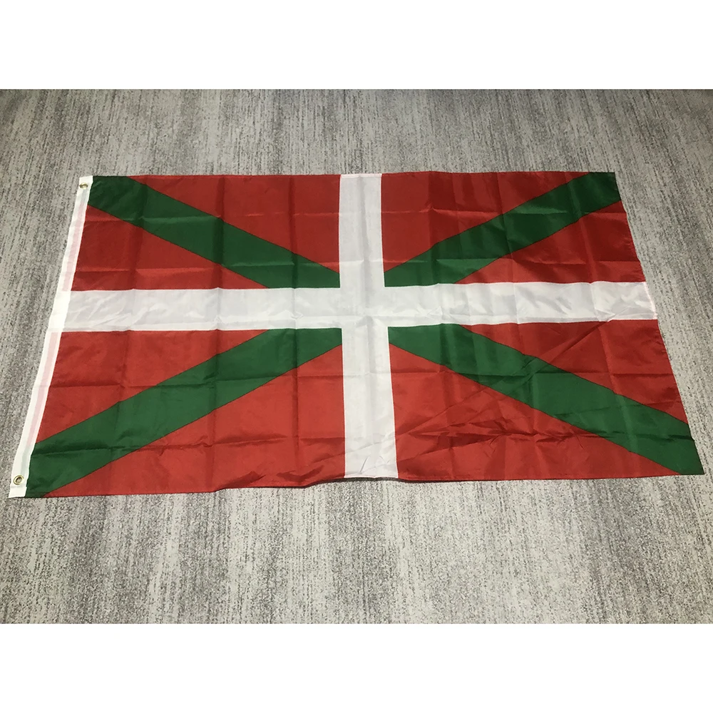 Basque flag 90x150cm 3x5fts high quality polyester hanging banner Euskal Herria Basque Flag for home decoration banner