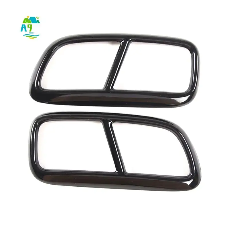 

A09E-черная труба из нержавеющей стали, выхлопные выходы, задняя рама, накладка для Volvo XC90, внешние аксессуары, 2 шт.