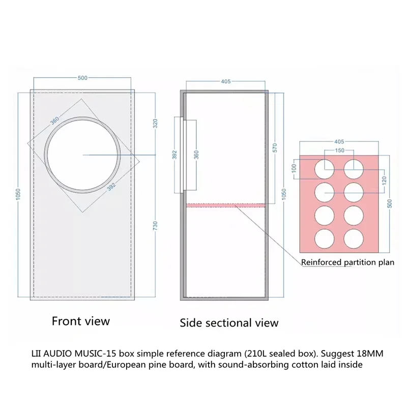 LII AUDIO 2023 الإصدار MUSIC-15 ALNICO 15 بوصة كوبالت مغناطيسي كامل التردد مكبر صوت (1 قطعة)