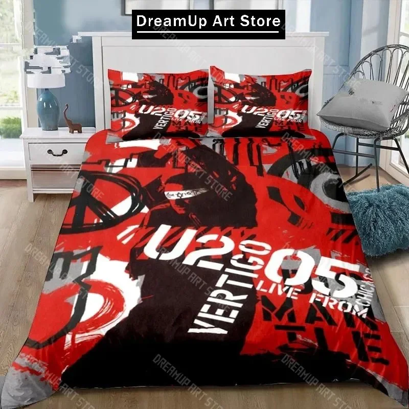 

3D Print Fashion Rock Band U2 Band Bedding Set Boys Girls Twin Queen Full Size Duvet Cover Pillowcase Bed Adult Bedroom
