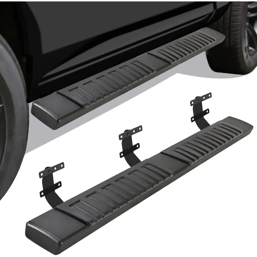 

6.5 Running Boards Compatible with Dodge Ram 1500 2019-2025 Quad Cab Only Fit New Body Style Side Steps for Truck Black Aluminu