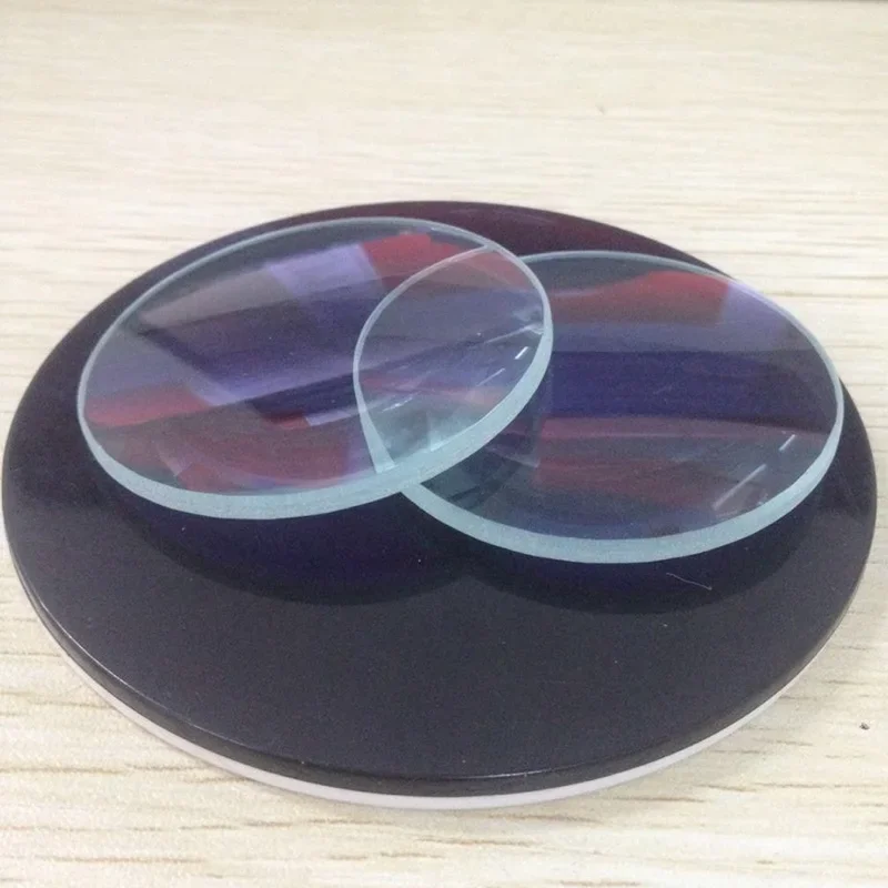 Optical Focal Length 90mm Double Convex Glass Lens Biconvex Magnifyingf Glass Condensing Lens 50mm Dia 2PCS