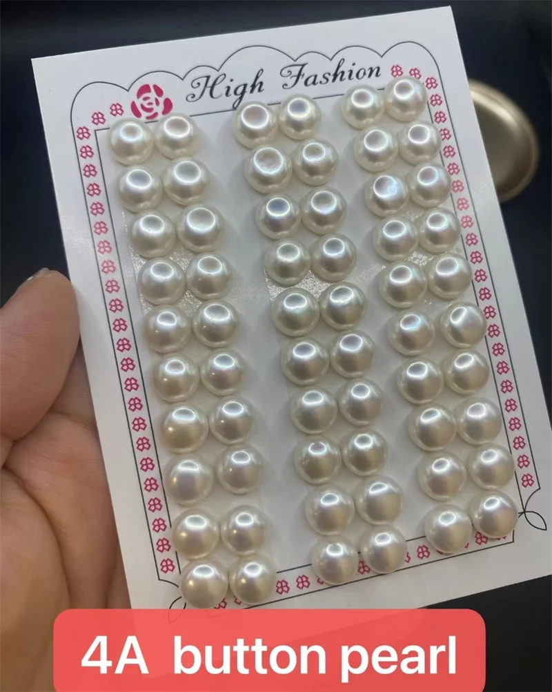 2-11.5mm Natural Round Pearls 2A 3A Quality Hot Sale Zhuji Cultured Loose Freshwater Pearl No /Half/ Full Hole for Jewelry DIY