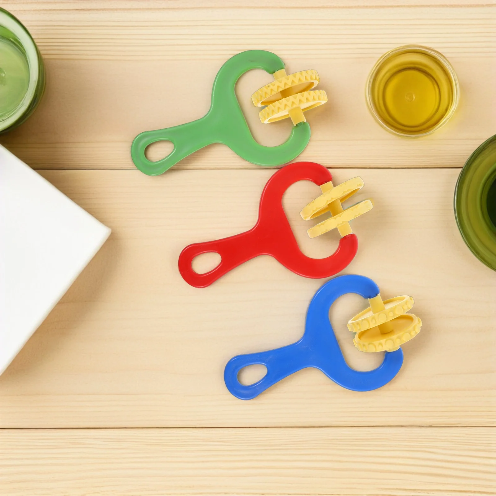 3 Pcs 's Mold Set Roller for Clay Preschool Craft Supplies Modeling Tools Plastic Art