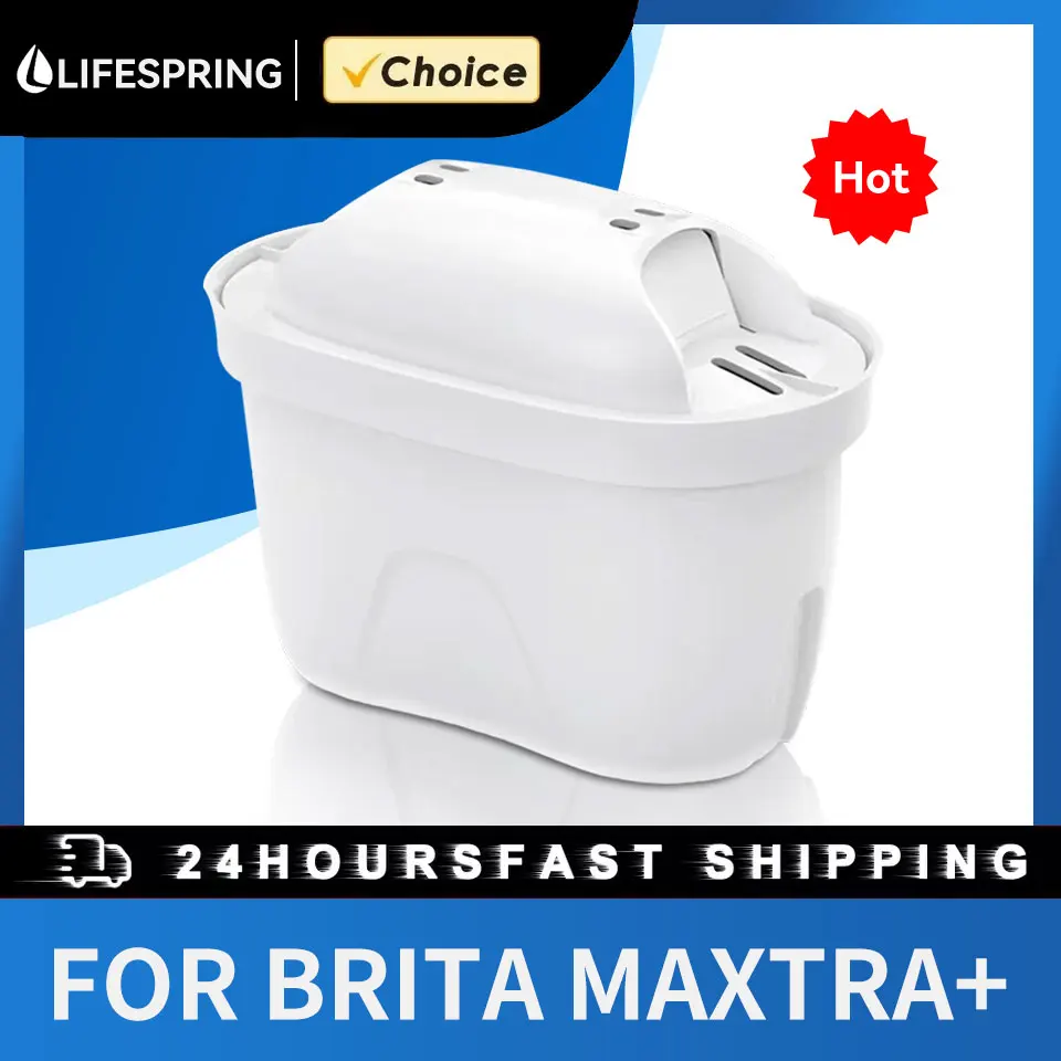 6PCS NSF Certified for BRITA MAXTRA+ Plus Water Pitcher Filter Cartridge of Water Purification Filter