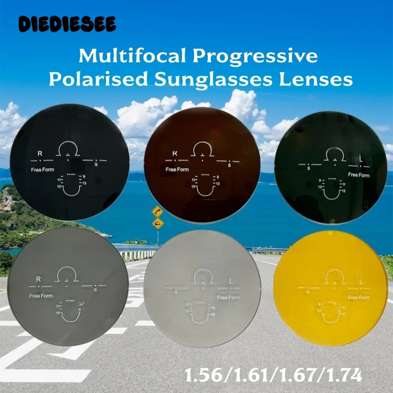 

DIEDIESEE 1.56/1.61/1.67/1.74 Progressive Multifocal Polarized Sunglasses Prescription Sunglasses For Myopia And Hyperopia