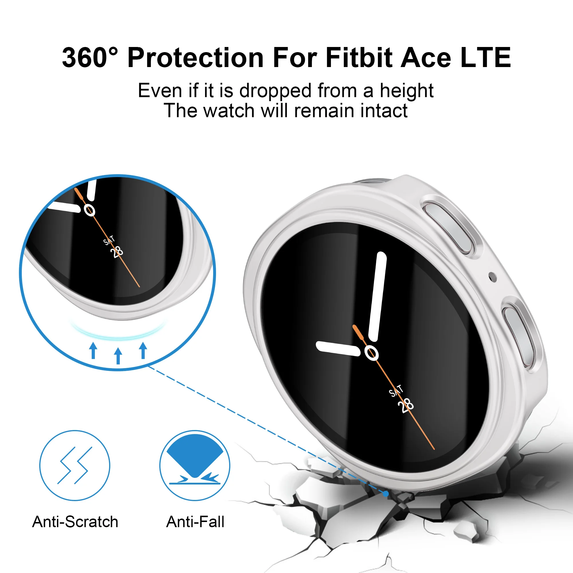 Чехол для Samsung Galaxy watch 8, 44 мм, 40 мм, аксессуары, Защитная пленка для экрана, закаленное стекло + ПК, бампер, чехол Galaxy watch 8, защитный