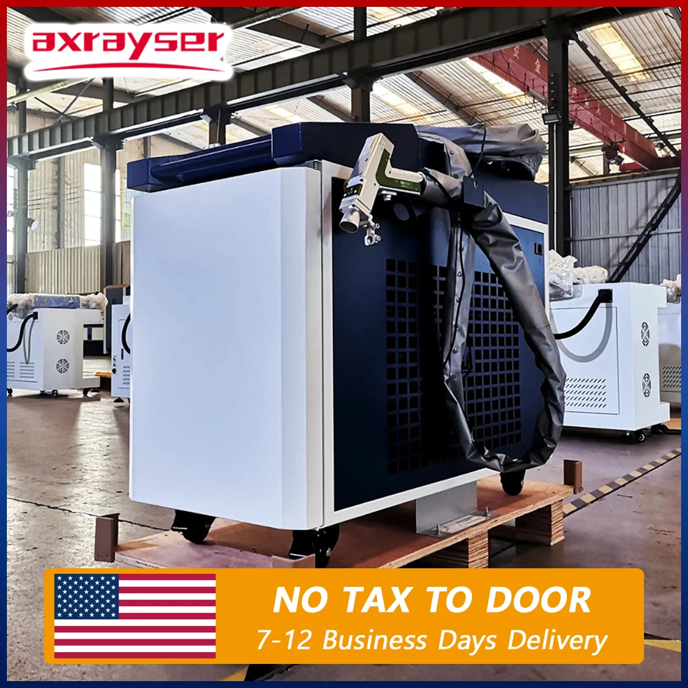 

1500 Вт Лазерный сварочный аппарат 220 В 60 Гц Многофункциональный с сварочной головкой Raytools 4 в 1 с водяным охлаждением Сильная резка Сварка