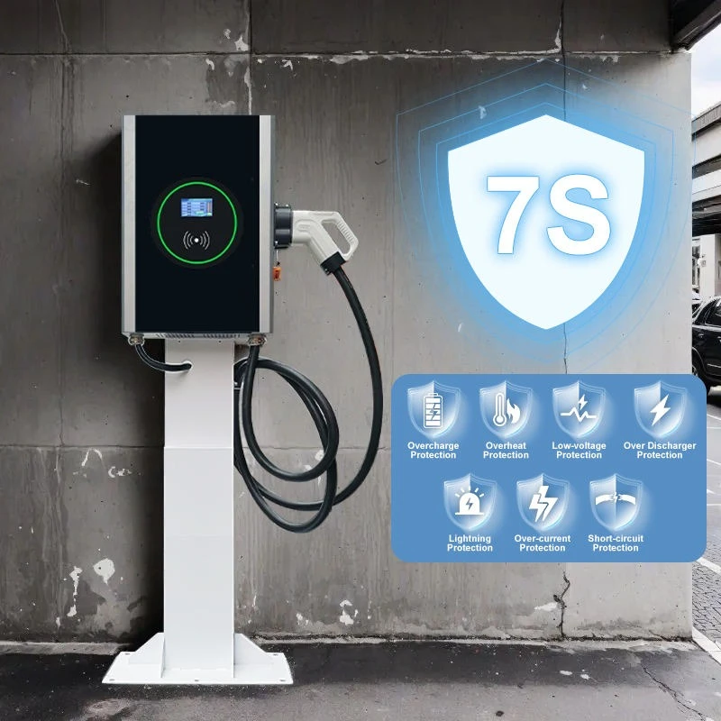 CCS2 24kW DC EV Charger Waterproof IP54 Charging Station with Intelligent OCPP App Setup Perfect for Family Garage Parking