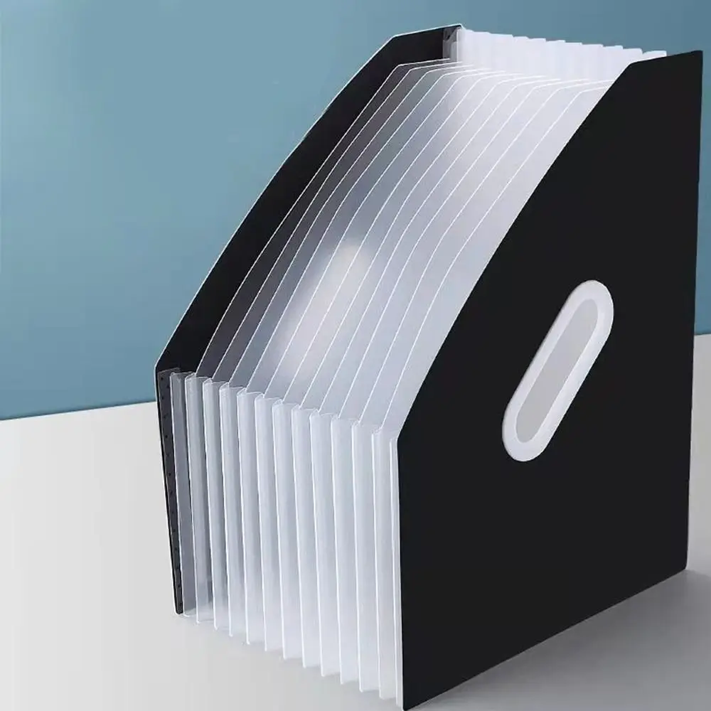 Multi-layer 13 Pockets File Folder Portable Large Capacity A4 Expanding Organ Bag File Storage Waterproof Document Holder Office