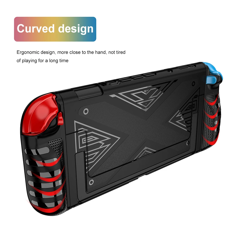 TPU Case for Nintendo for Switch 2 Console Ergonomic Handle Grip Cover Shockproof Skin Case Cover Anti-slip TPU Protection Case