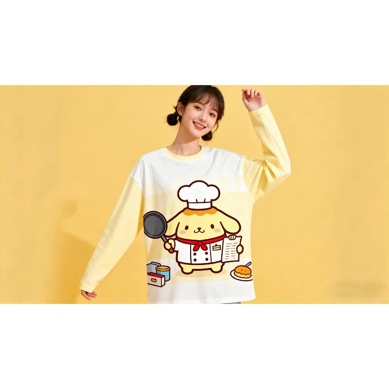 

MOTO-Sanrio character Hello Kitty round neck hot selling cartoon 3D printed men's and women's long sleeves