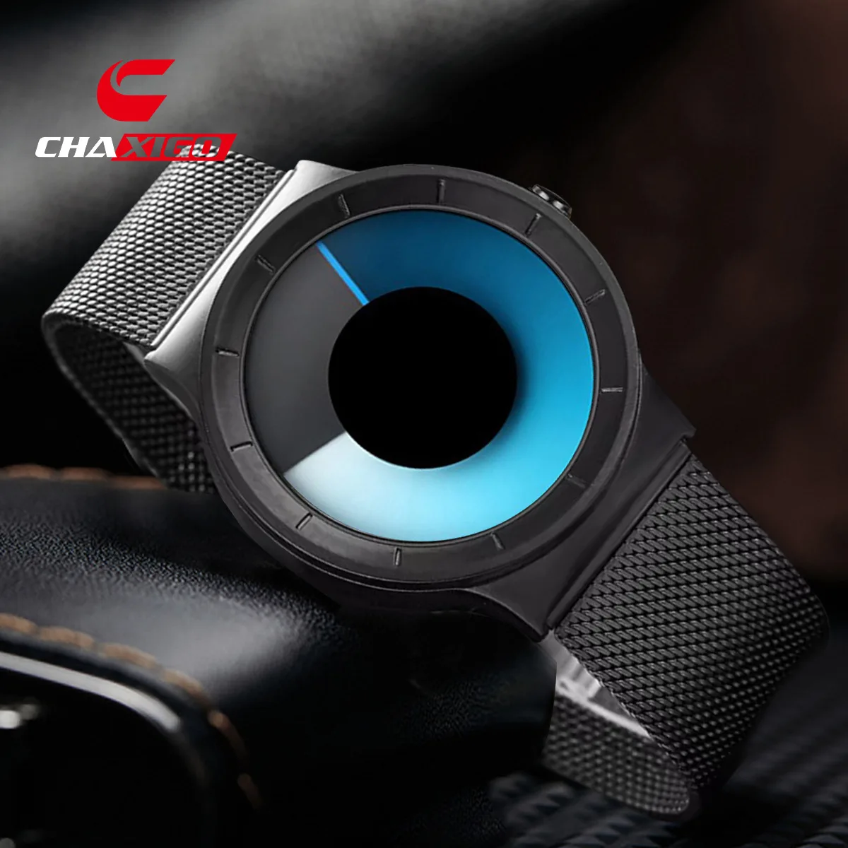 

CHAXIGO 489, новые модные мужские часы TIK Starry Sky Concept, модные модные кварцевые часы с ремешком из нержавеющей стали для мужчин, Reloj Hombre