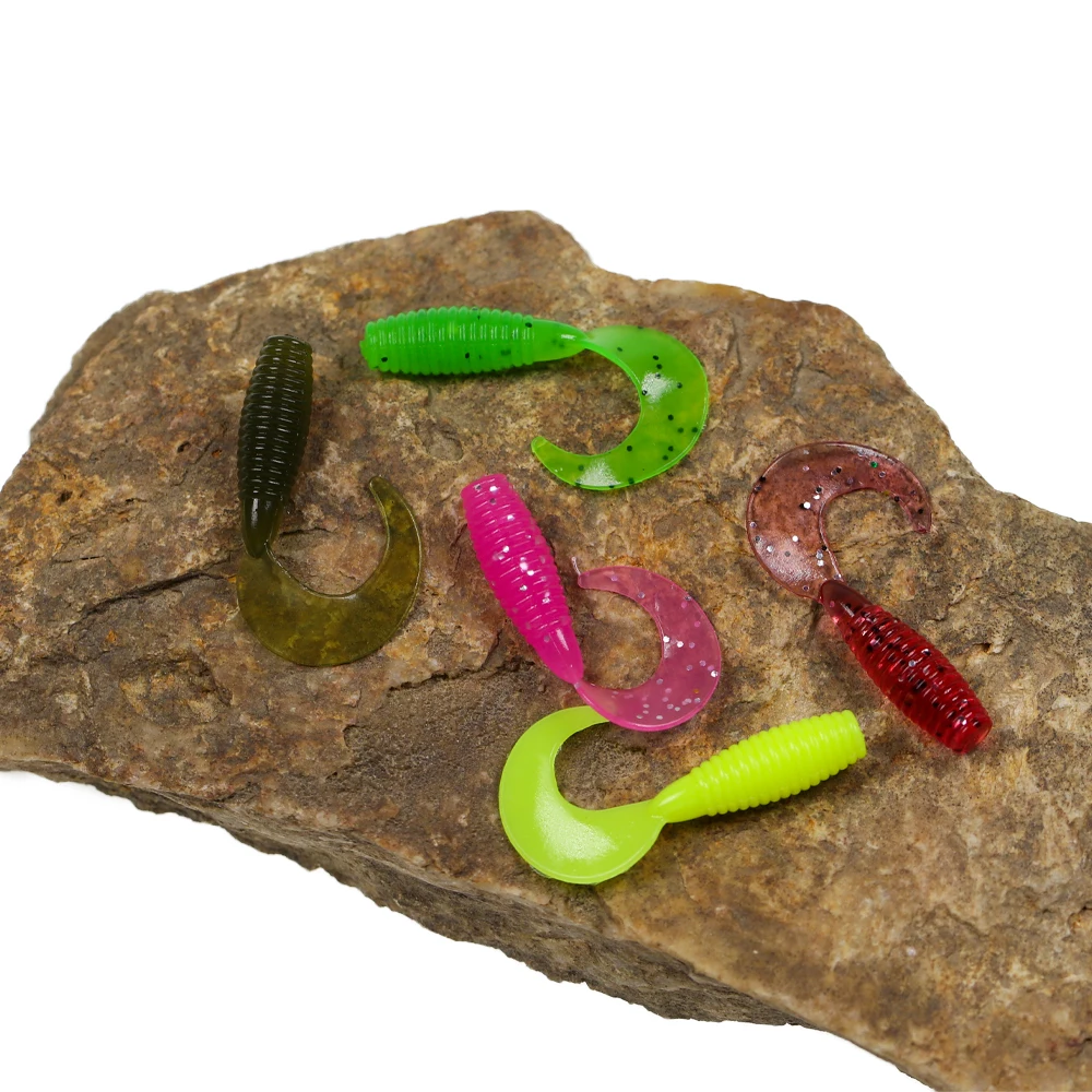 Wifreo Soft Grub Lure Dry Creek Single Tail Money grrubber Silicone Worm Bait artificiale Swimbait trota Bass Fishing Lure Baits