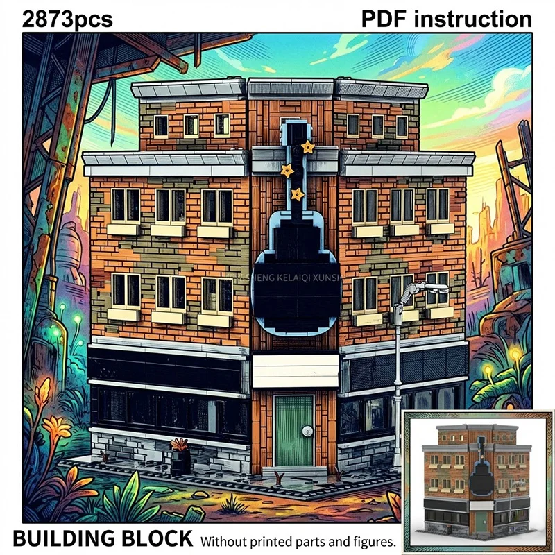 

Конструктор Falowt DIY «Уличный уголок: Музыкальный магазин и ресторан», подарочный набор, строительные блоки, игрушка для сборки (аналог 247617 moc)