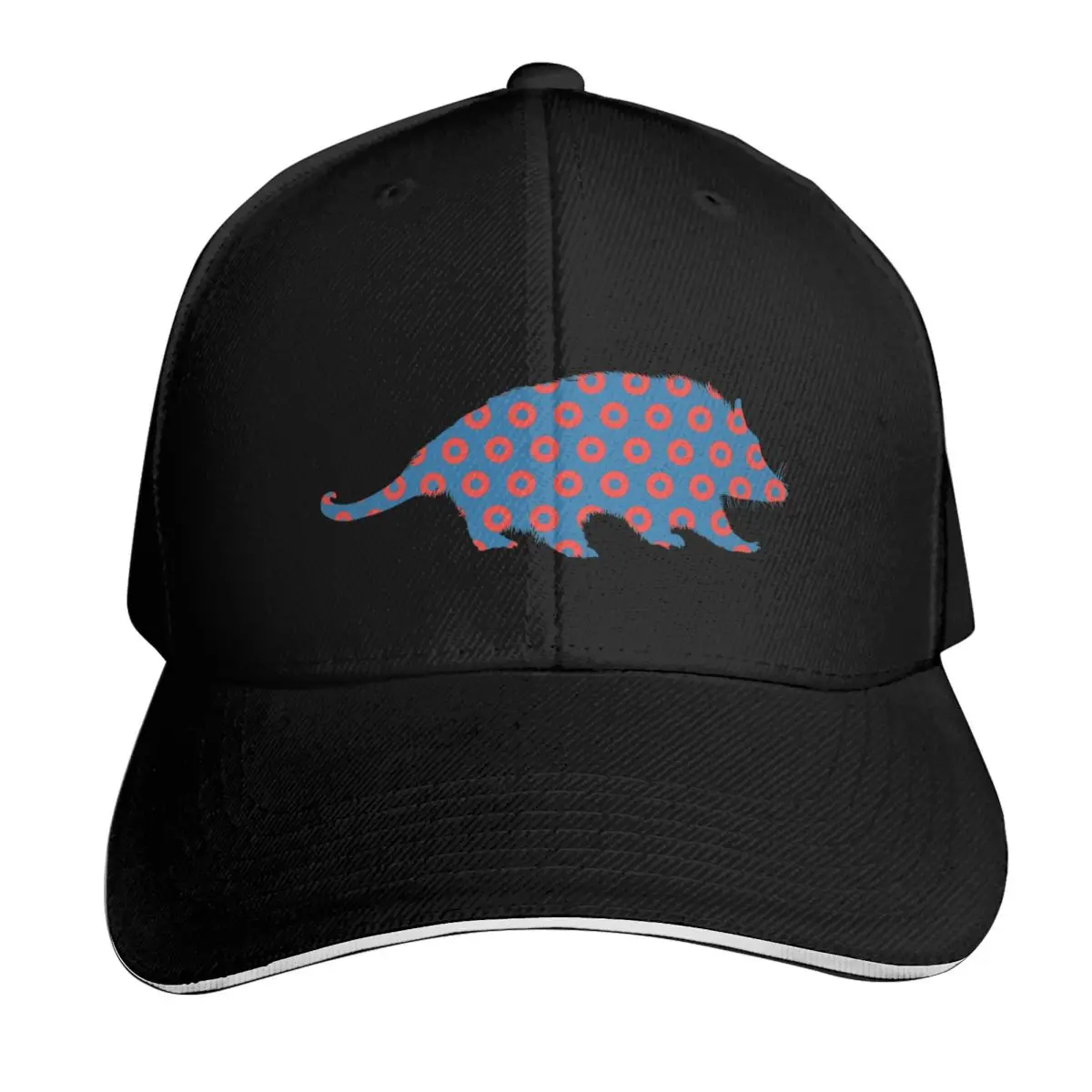 Phish Possum Donuts Baseball Cap Breathable Mesh Back Adjustable Buckle Closure Moisture Wicking Quick Dry