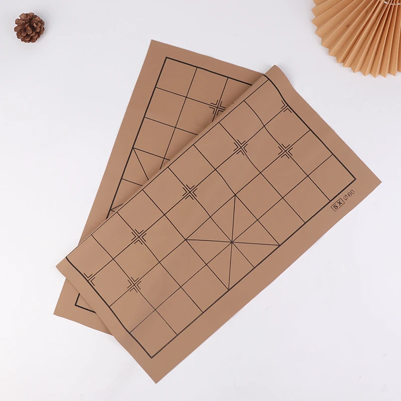 New Double-Sided PU And Plush Checkboard Old Game Foldable Go Game Chessboard Weiqi Checkerboard Board Game For 53*61CM