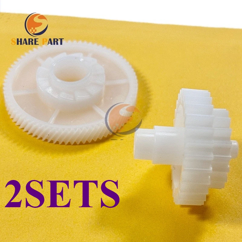 Kit de Engrenagens de Balanço 2X para HP 1010 1012 1015 1018 1020 M1005 RU5-0177 RU5-0178 para Canon LBP 3000 2900 FAX L100 L120 L95 L160 L140