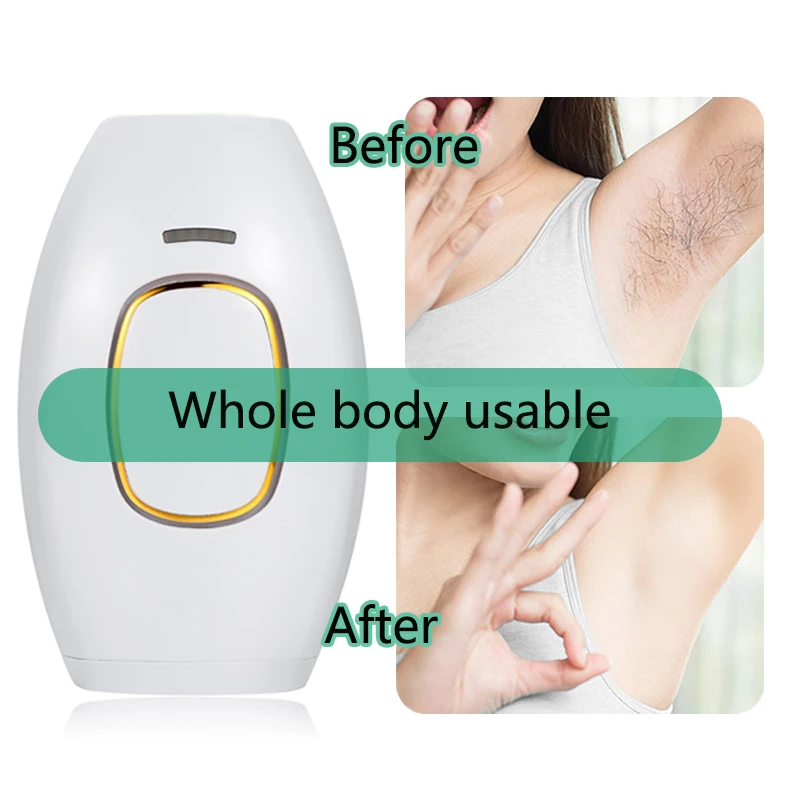 Protable Handheld IPL Laser Hair Removal Device Whole Body Leg Bikini Face Painless Permanent Depiladora