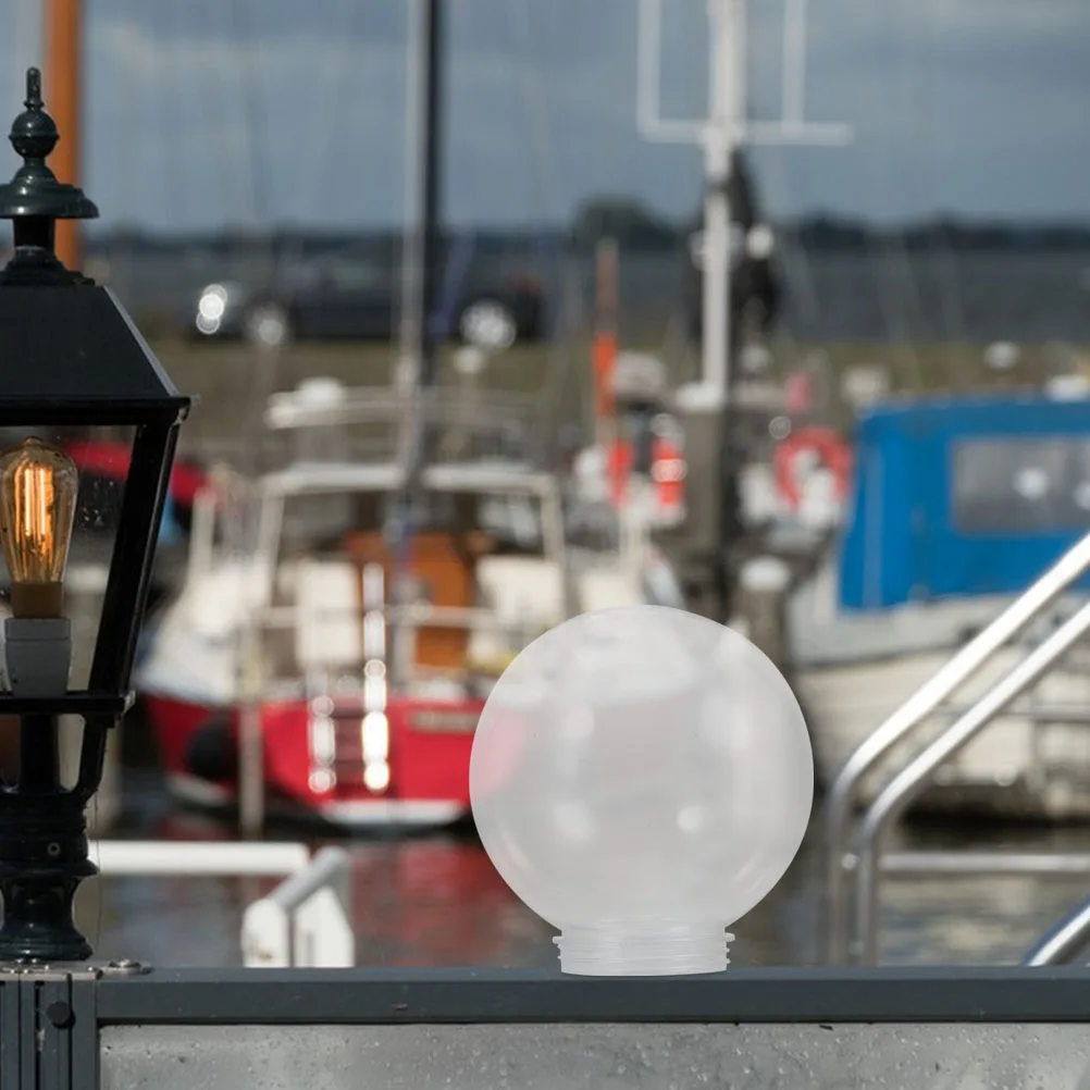 

Transparent Spherical Lamp Shade Acrylic Outdoor Light Globe Replacement For Wall Ceiling Street Lights Pendant Fixtures Garden