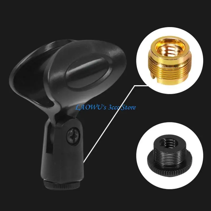 

Y8AD Flexible Large Microphone Clips for all Handheld Transmitters Mic Holder Adapter