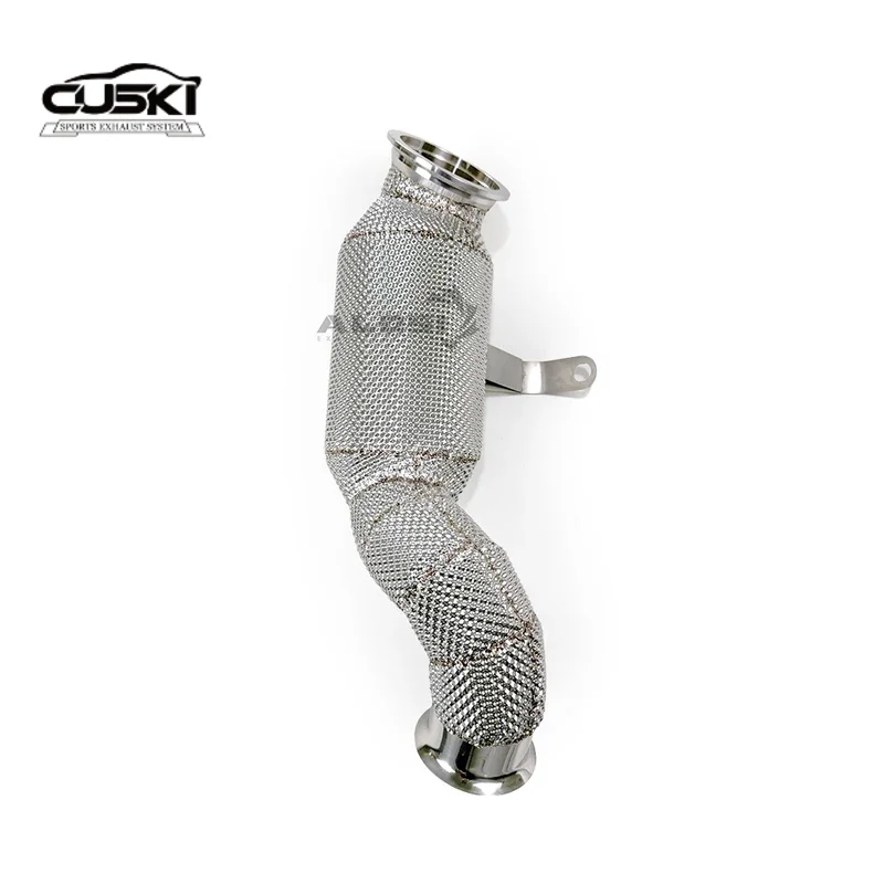 

Высокопроизводительная водосточная труба из нержавеющей стали 304, подходящая для автомобильного выхлопа Mercedes Benz E200 E250 E300 2014-2020 2.0T M274