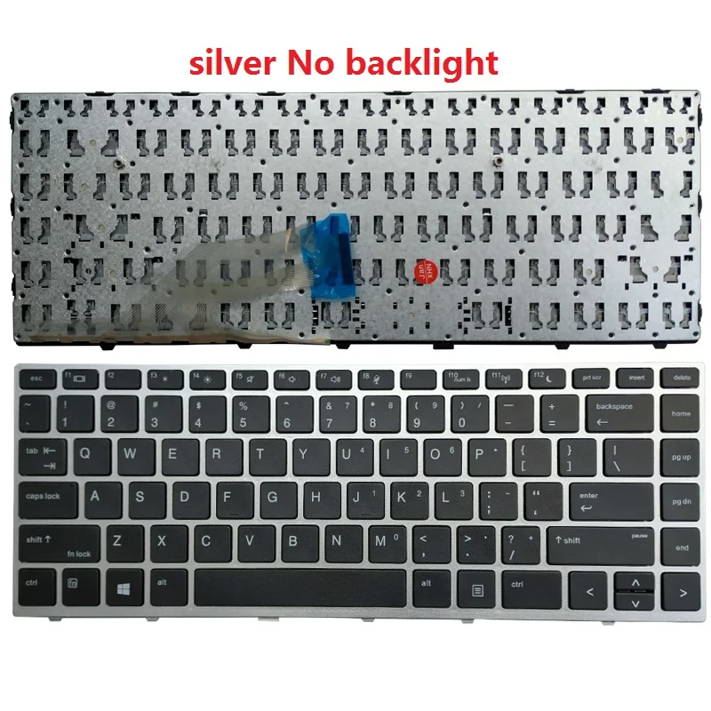 NEW US laptop Keyboard for HP Probook 640 G4 645 G4  645 G5 430 G5 440 G5 445 G5 black silver frame No Pointer stick