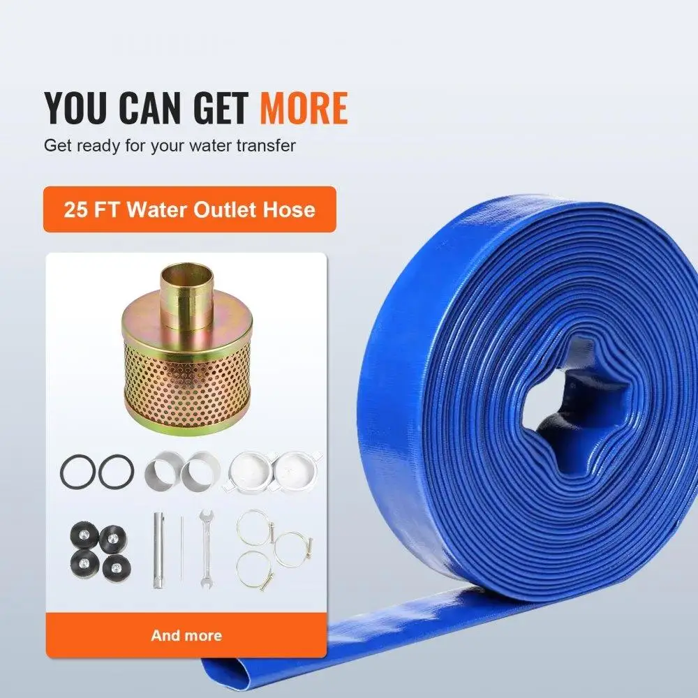 Gasoline Engine Water Transfer Pump 2 Inch  Portable 4 Stroke Water Pump for Irrigation and Drainage