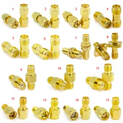 Connector SMA to SMA/ RP-SMA to SMA / RPSMA Male Plug & Female Jack Slide-on Straight RF Coax Adapter Connector