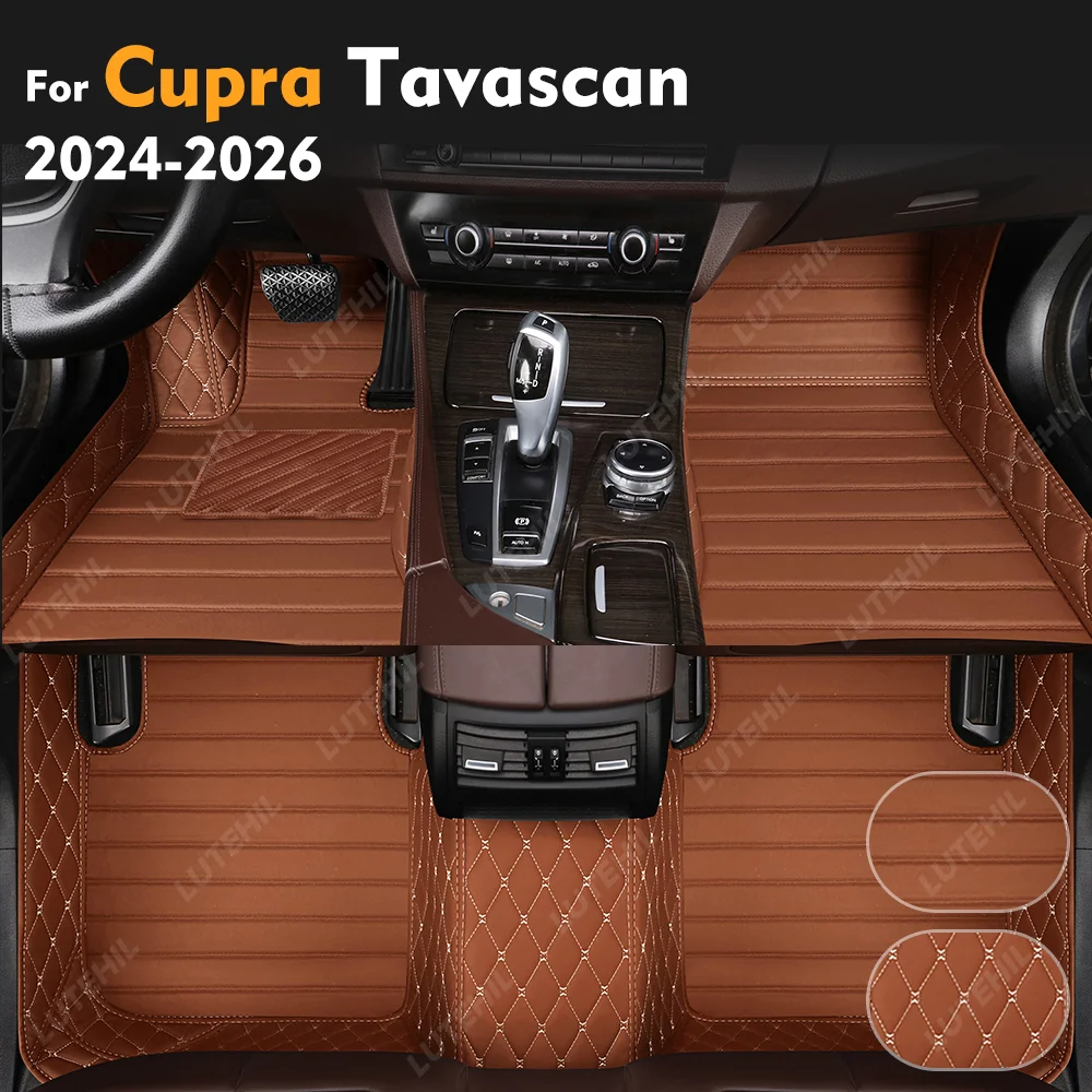

Для Cupra Таваскан VW ID. UNYX 2024 2025 2026 Автомобильные коврики на заказ, всепогодный полный комплект, защитные напольные вкладыши, подушечки для ног