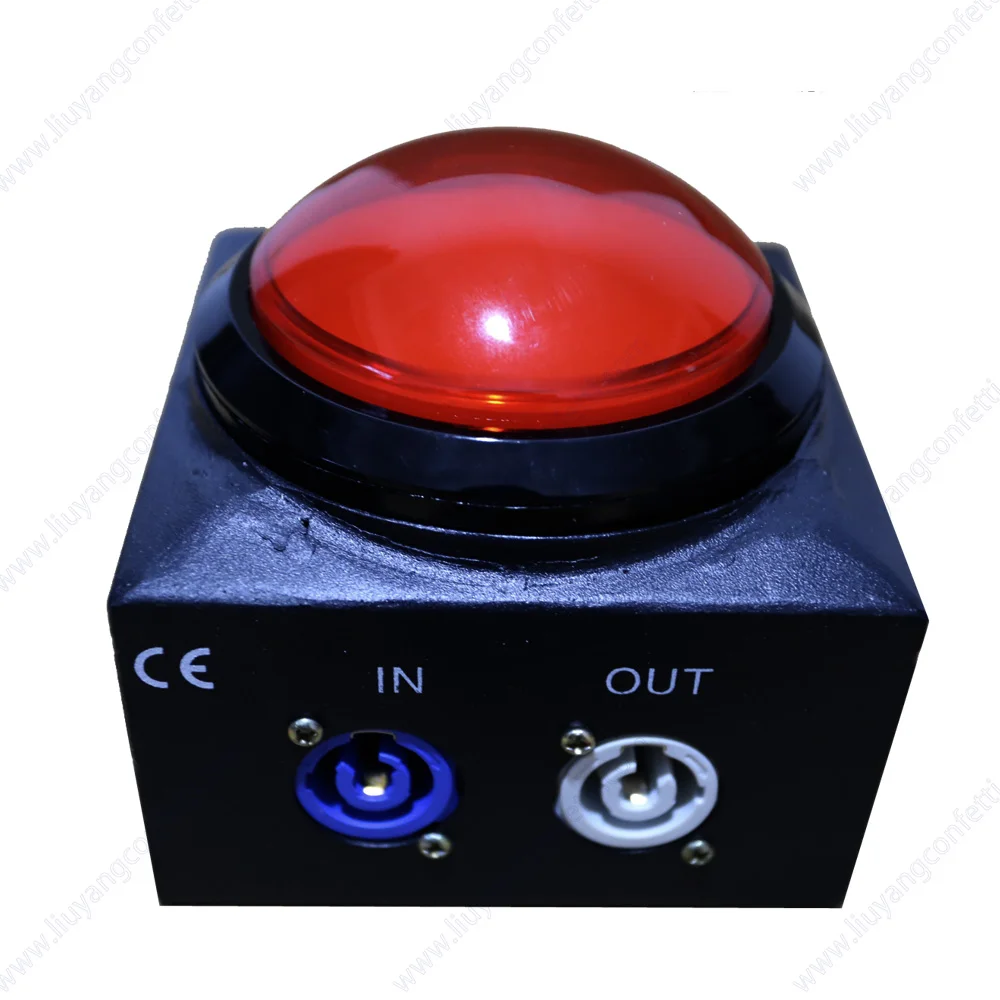 

FX Red Button Power Console Co2 Jet Column Electric Bar Blizzard Confetti Machine Controller Stage Fire Switch DJ Concert Disco