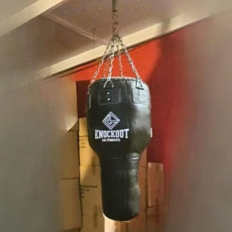 Muay Thai Filled 6 Ft 100 lbs Hanging Punching Heavy Bag for Home Gym Training Kickboxing Durable HighQuality Impact Resistance