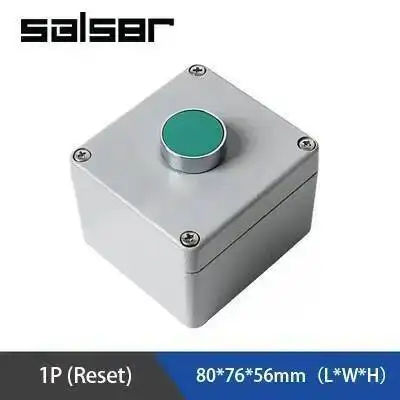 مفتاح ضغط على زر التحكم المقاوم للانفجار، صندوق ألومنيوم مصبوب، حاوية مقاومة للماء، إيقاف تشغيل الطوارئ