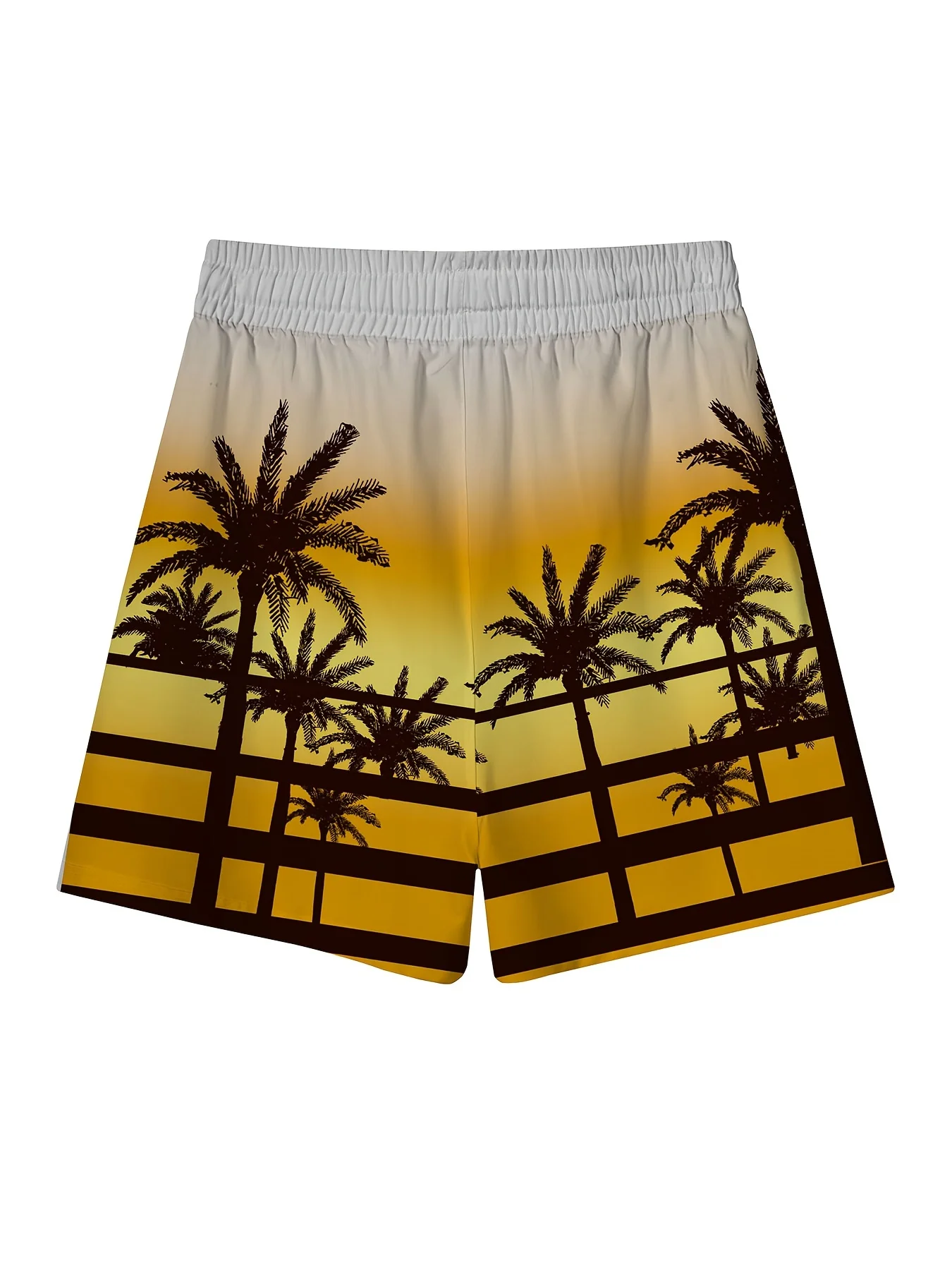 هاواي شاطئ الرجال سروال سباحة قصير شجرة جوز الهند مخطط مطبوعة عادية المتضخم الرجال السراويل الصيف Vocaition مجلس السراويل للرجل #2
