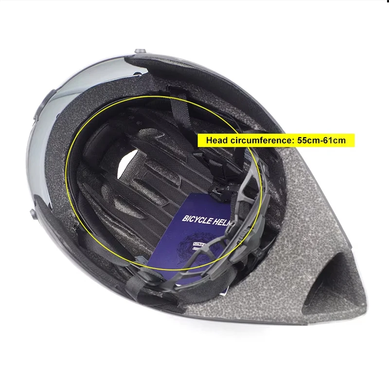 Wildside TT bicycle helmet Breaking wind endurance race triathlon Replaceable spectacle lens Mountain downhill bike helmet