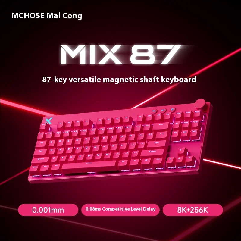 

2025 New Genuine Mchose Mix 87 Magnetic Axis Esports Mechanical Keyboard Customized Gaming Dedicated Wired For Valorant Gamer