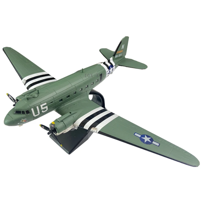 1:100 C47 Transport Fighter U5 Hump Route Transport Diecast Metal Simulation Finished Alloy Plane Model Ornament Toy Collection