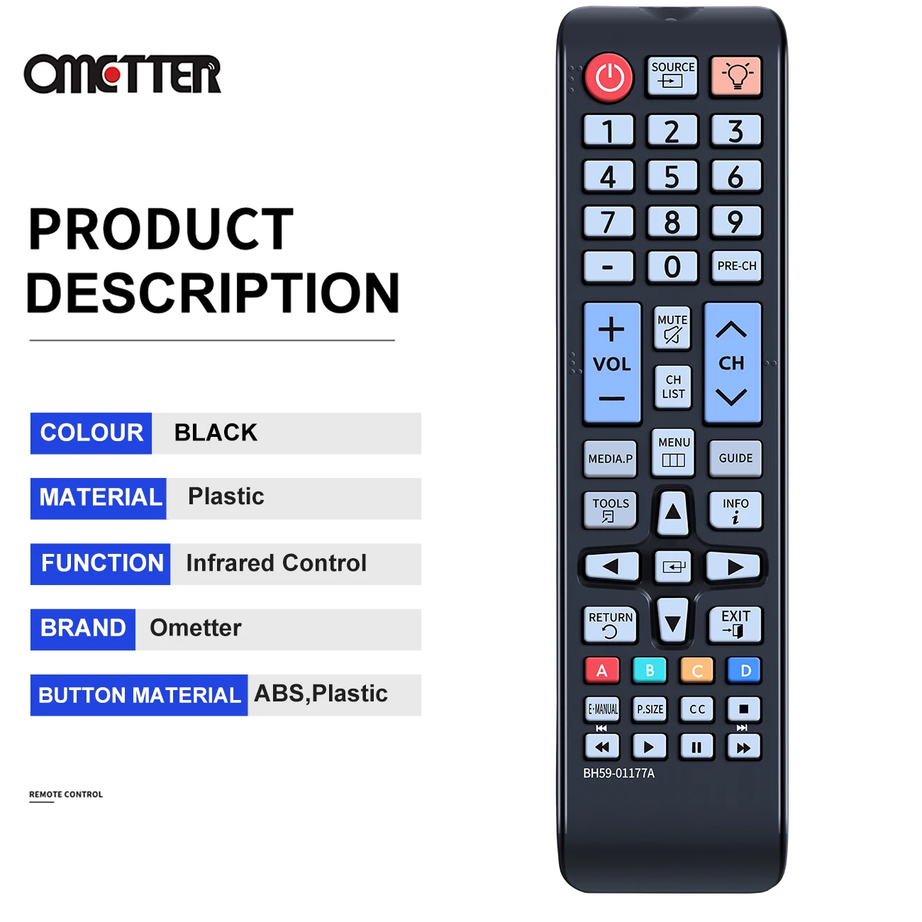 Nieuwe BN59-01177A Afstandsbediening Fit Voor Samsung Tv PN43F4500 PN51F4550 UN32J4000AF UN32J4000AFXZAPN43F4550 PN51F4500 PN51F5300