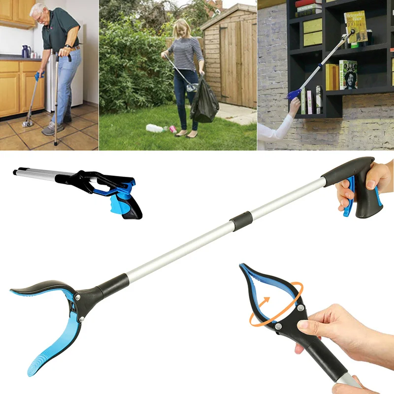 Trash Picker Extra Long Grabber Reacher Reaching Assist Tool Trash Litter Pick Up Garden Picker For Wheelchair And Disabled