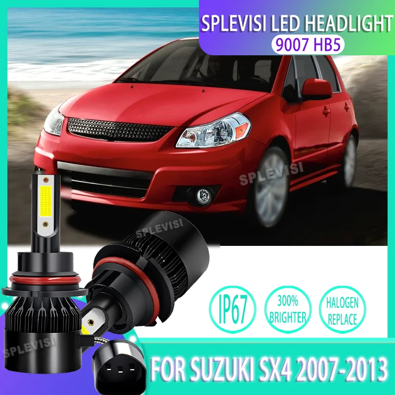

9007 LED Headlight High/Low Beam Set Road Illumination 60W 6000LM 6000K White For SUZUKI SX4 2007 2008 2009 2010 2011 2012 2013