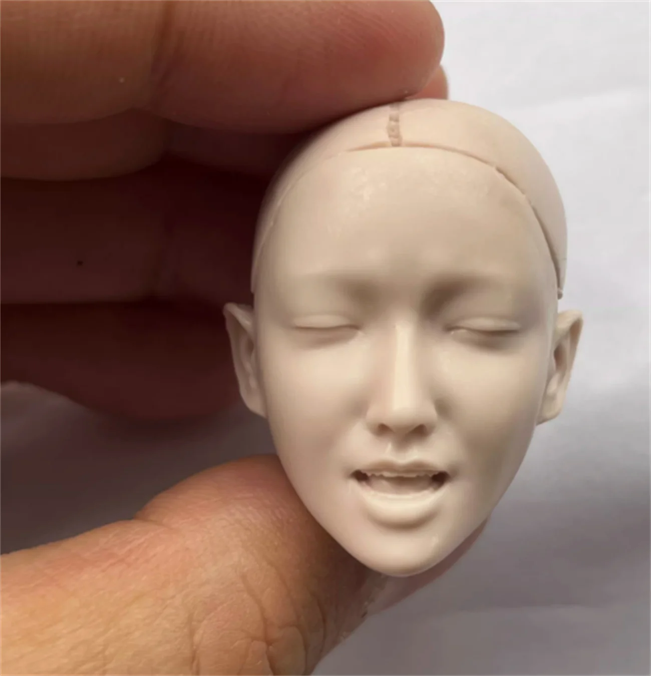 

1/6 масштаб Expression Girl закрыть глаза режим Singe Solider Head Sculpt для 12-дюймовых игрушек-фигурок