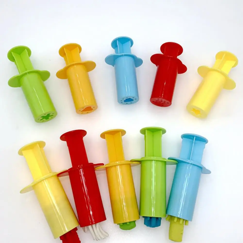 

5Pcs Dough Extruders Tools DIY Handmade Long Lifespan Simple Operation Clay Tools for Pottery Dough Fun