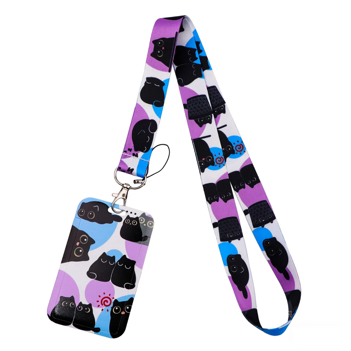 Cute Cats Paws Credential Holder Lanyards