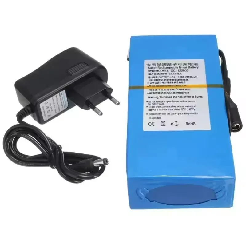 Batteria al litio ricaricabile da 12 V e 20.000 mAh, alimentatore di ricambio stabile per telecamere di videosorveglianza, strisce luminose a LED, router e piccoli dispositivi elettronici. Disponibile