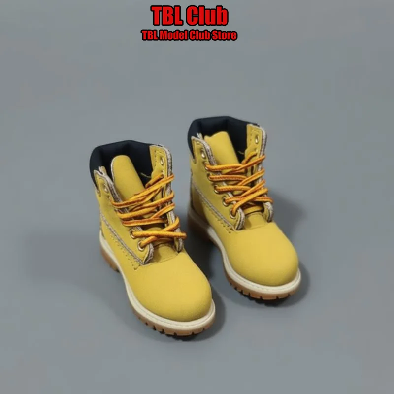 

Мотоциклетные ботинки 1/6 масштаба, желтые, короткие, женские, с вырезами, ручной работы, модель обуви для 12-дюймовых фигурок солдат