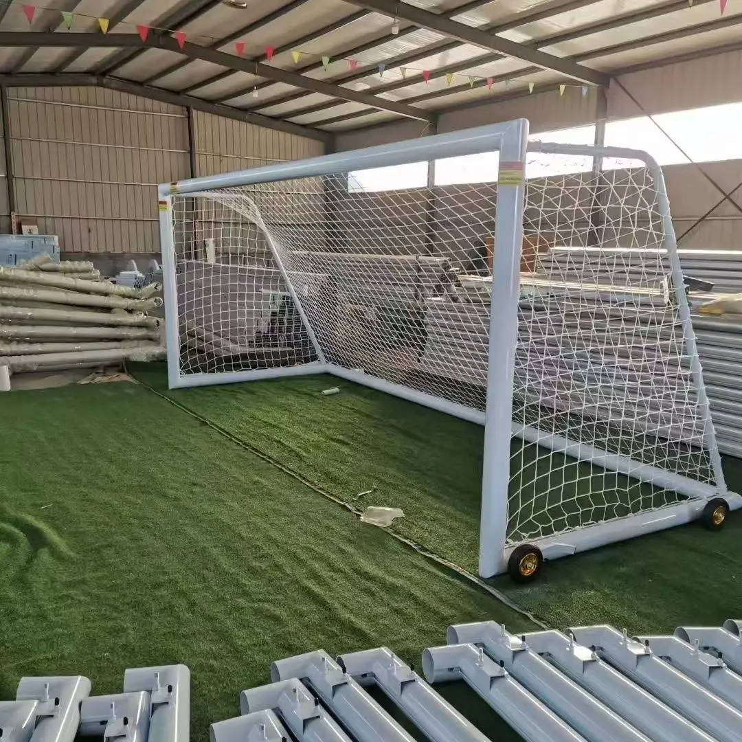 Große 11- und 11-Fußballtore aus Aluminium für den Außenbereich